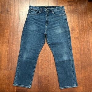 Banana Republic Men’s High Rise Straight Blue Jeans, Size 33